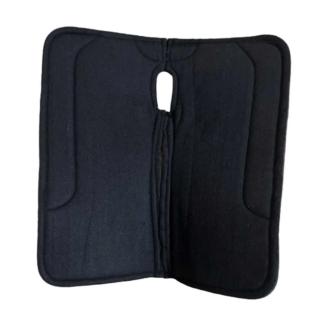 TuffRider Nomad western zadelpad vilt 24x24 zwart bruin
