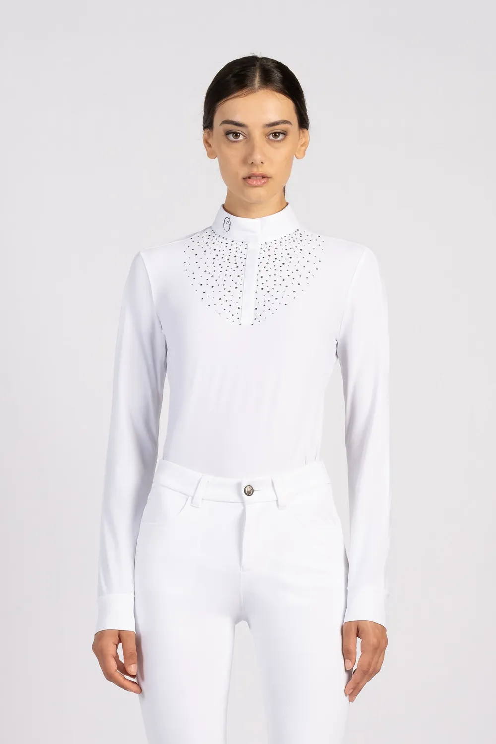 Vestrum Asuncion wedstrijdshirt dames wit strass
