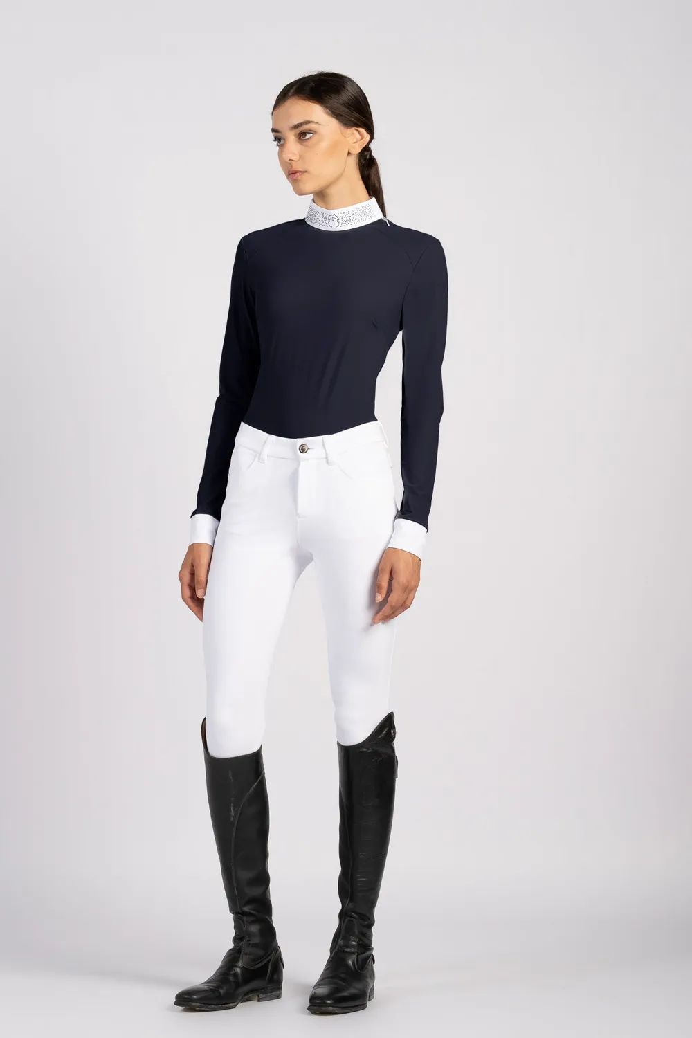 Vestrum Chengdu wedstrijdshirt dames strass wit