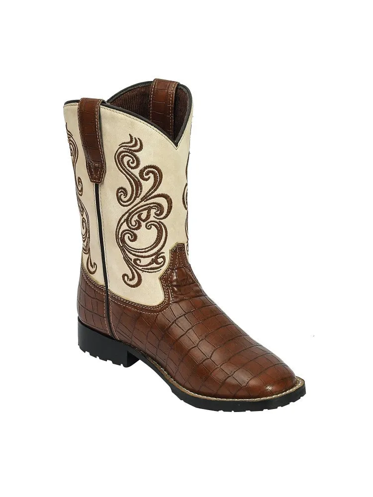 TuffRider Shenandoah Rounded Toe kinder westernlaars bruin