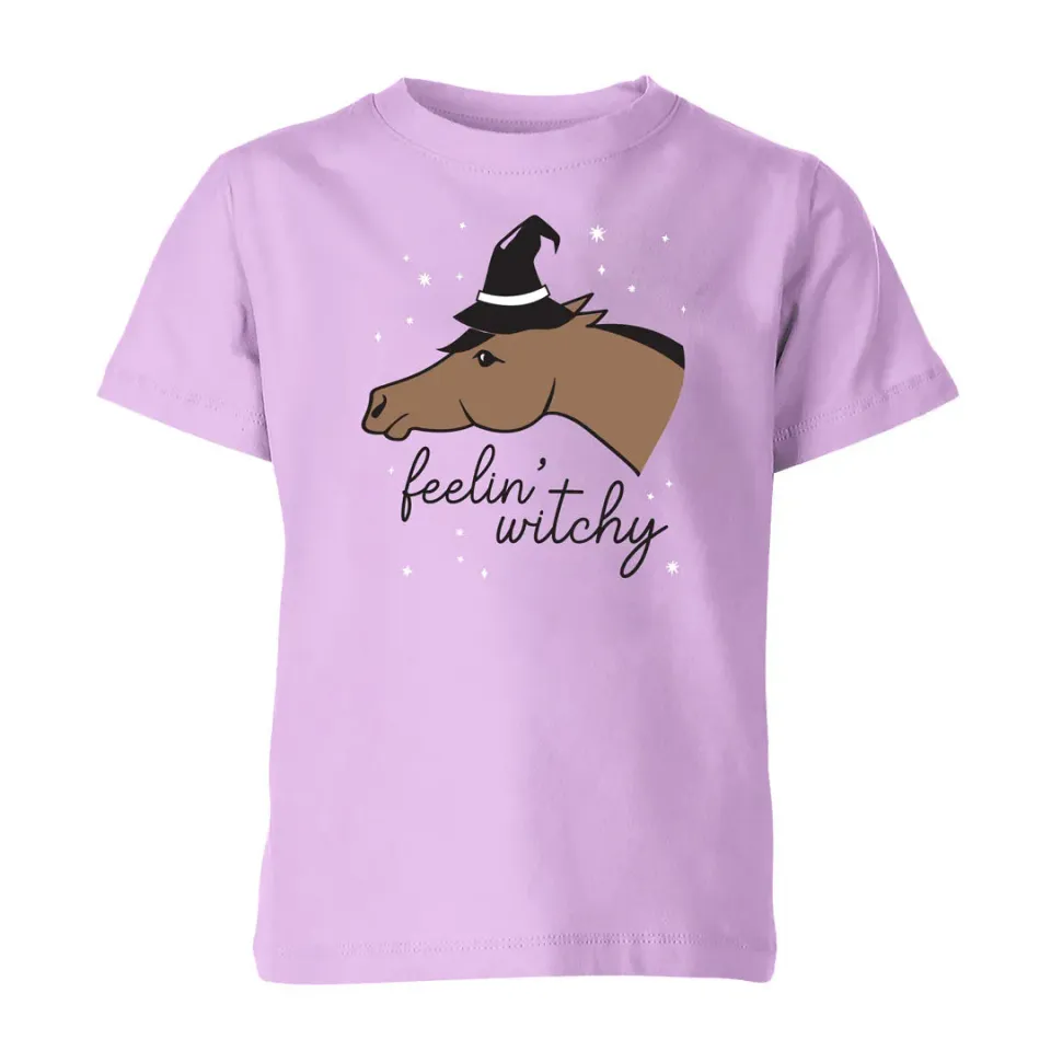 Dapplebay Feelin Witchy kinder t-shirt lavendel katoen