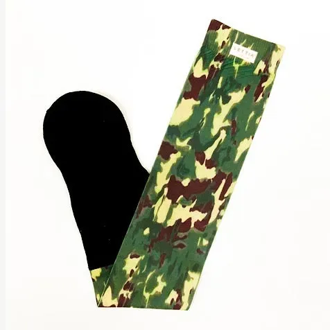 Lettia Camo Padded paardrijsokken camouflage one size gewatteerd