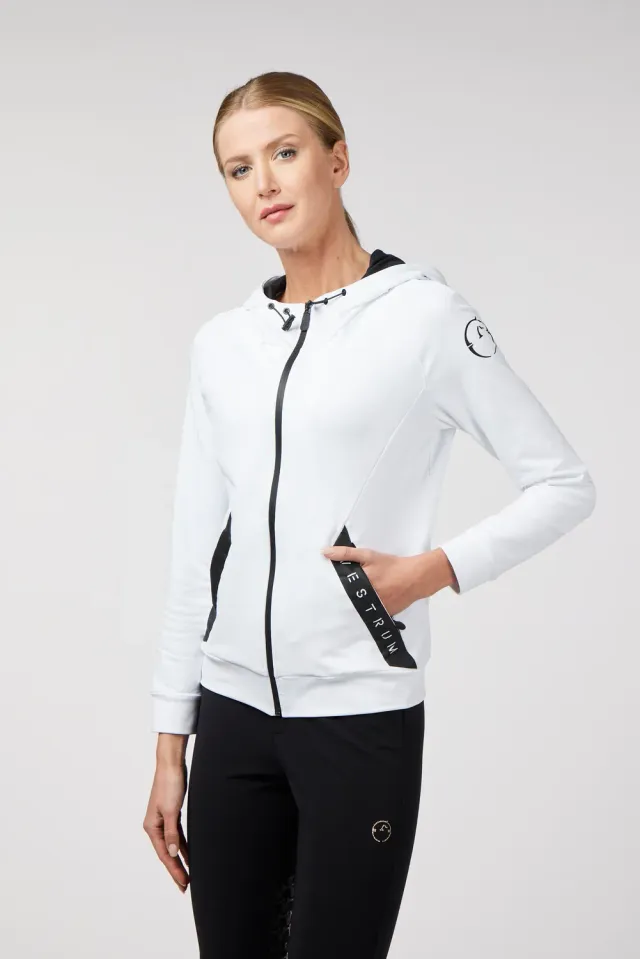 Vestrum Oristano vest dames rits capuchon rekbaar zwart