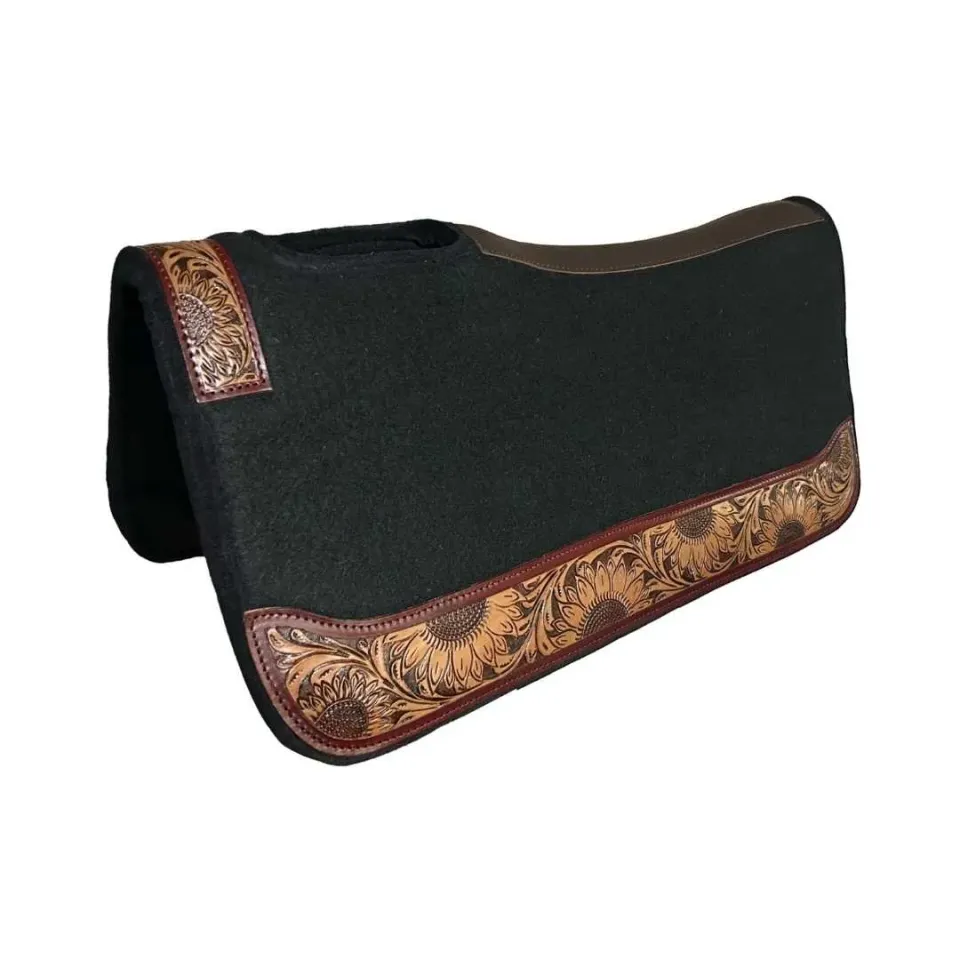 TuffRider Marque westernpad zwart 32x32 vilt 1 inch