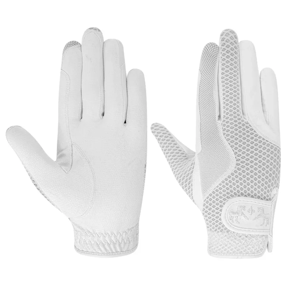 Equine Couture Max Mesh rijhandschoenen zomer grijs