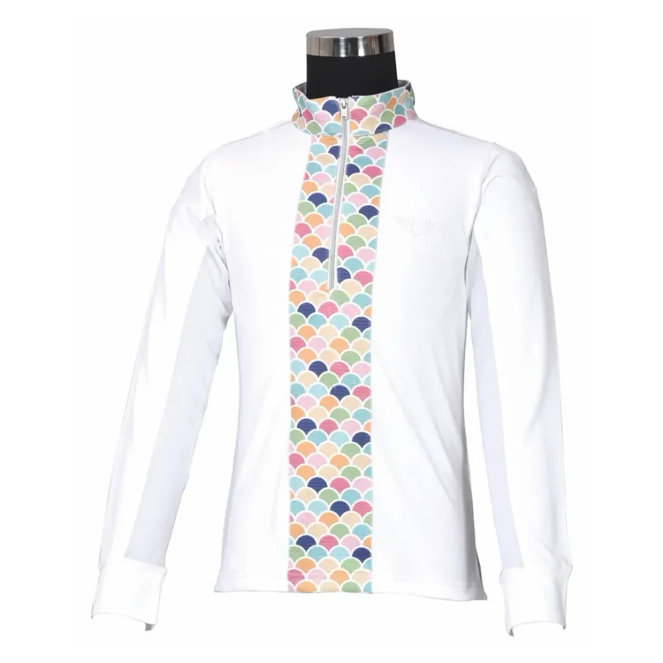 TuffRider Iris EquiCool rijshirt kids wit S
