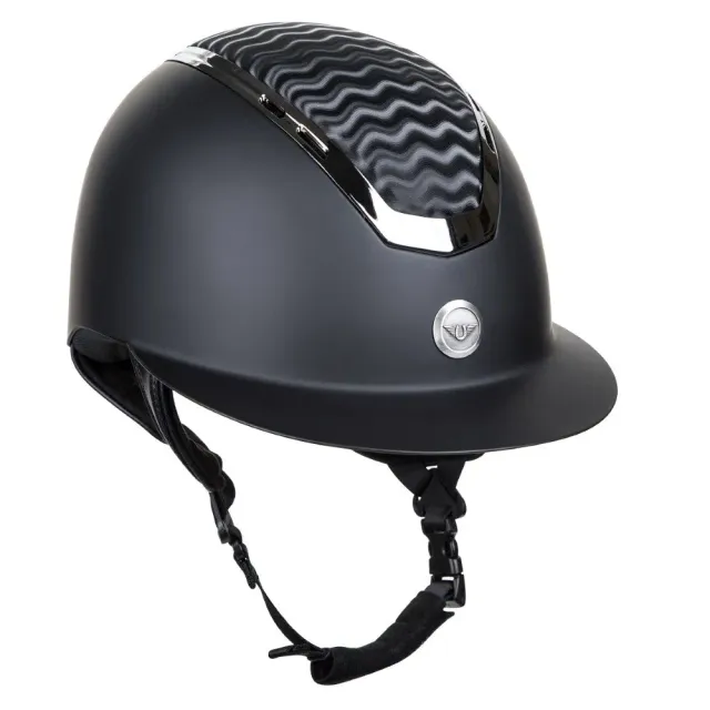 TuffRider Ultimate Wide Brim rijhelm zwart zonneklep