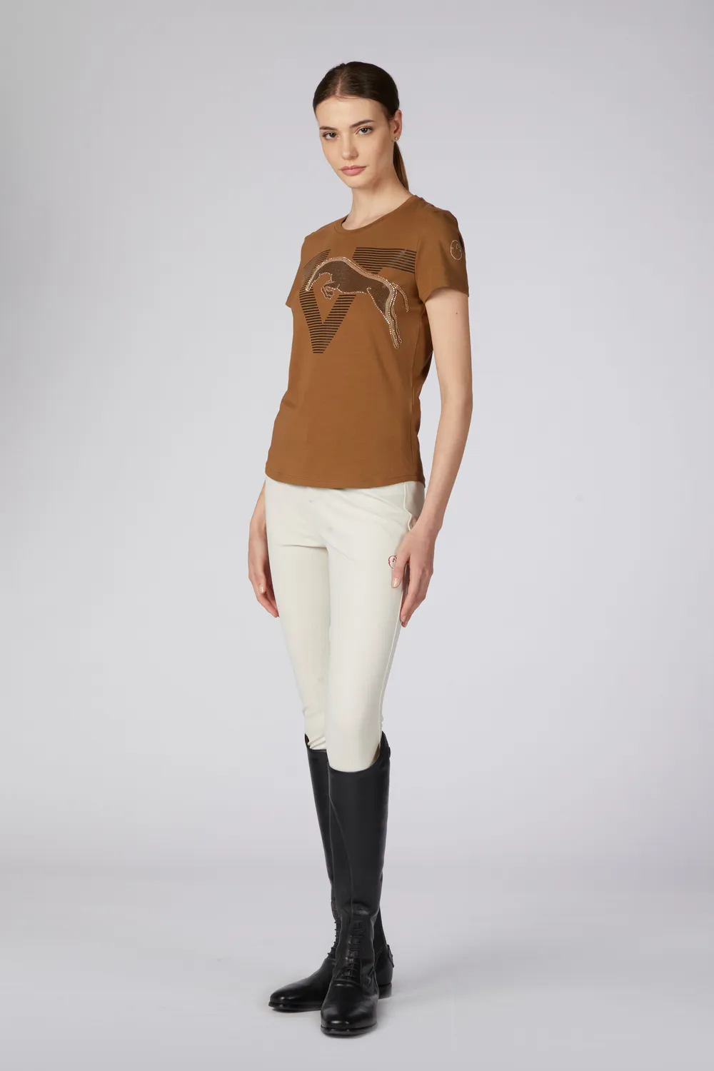 Vestrum Interlaken t-shirt dames katoen paardenprint
