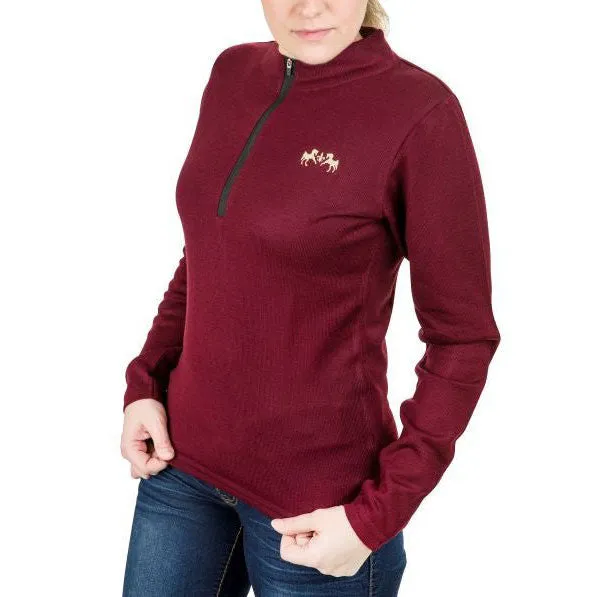 Equine Couture Fjord trui charcoal M met ritskraag