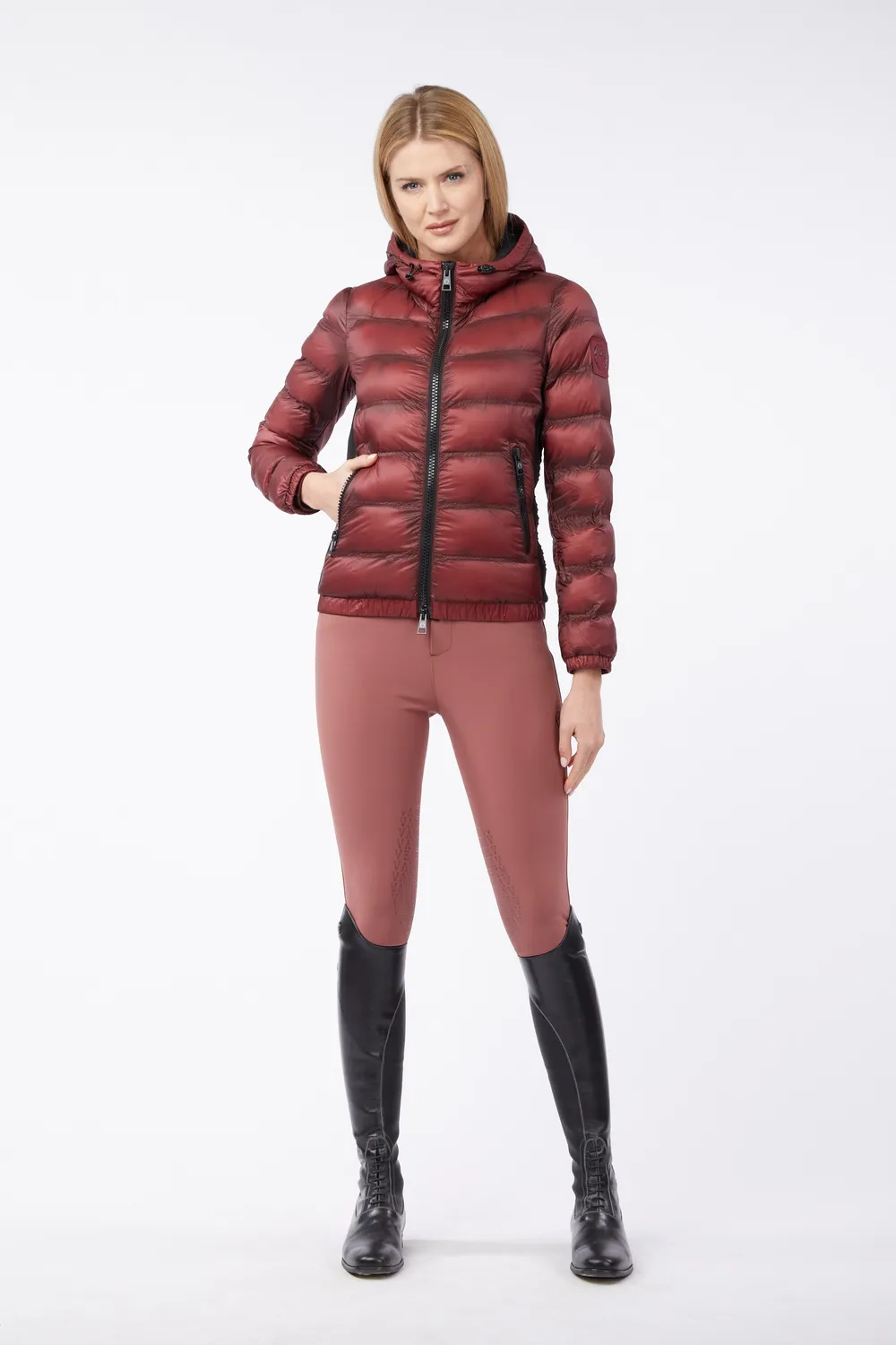 Vestrum Pusan jas dames lichtblauw waterproof gewatteerd