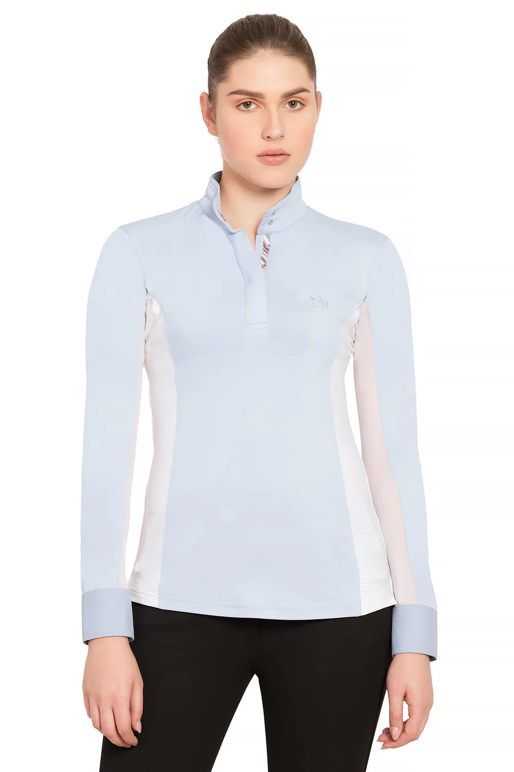 Equine Couture Cara Long Sleeve wedstrijdshirt wit