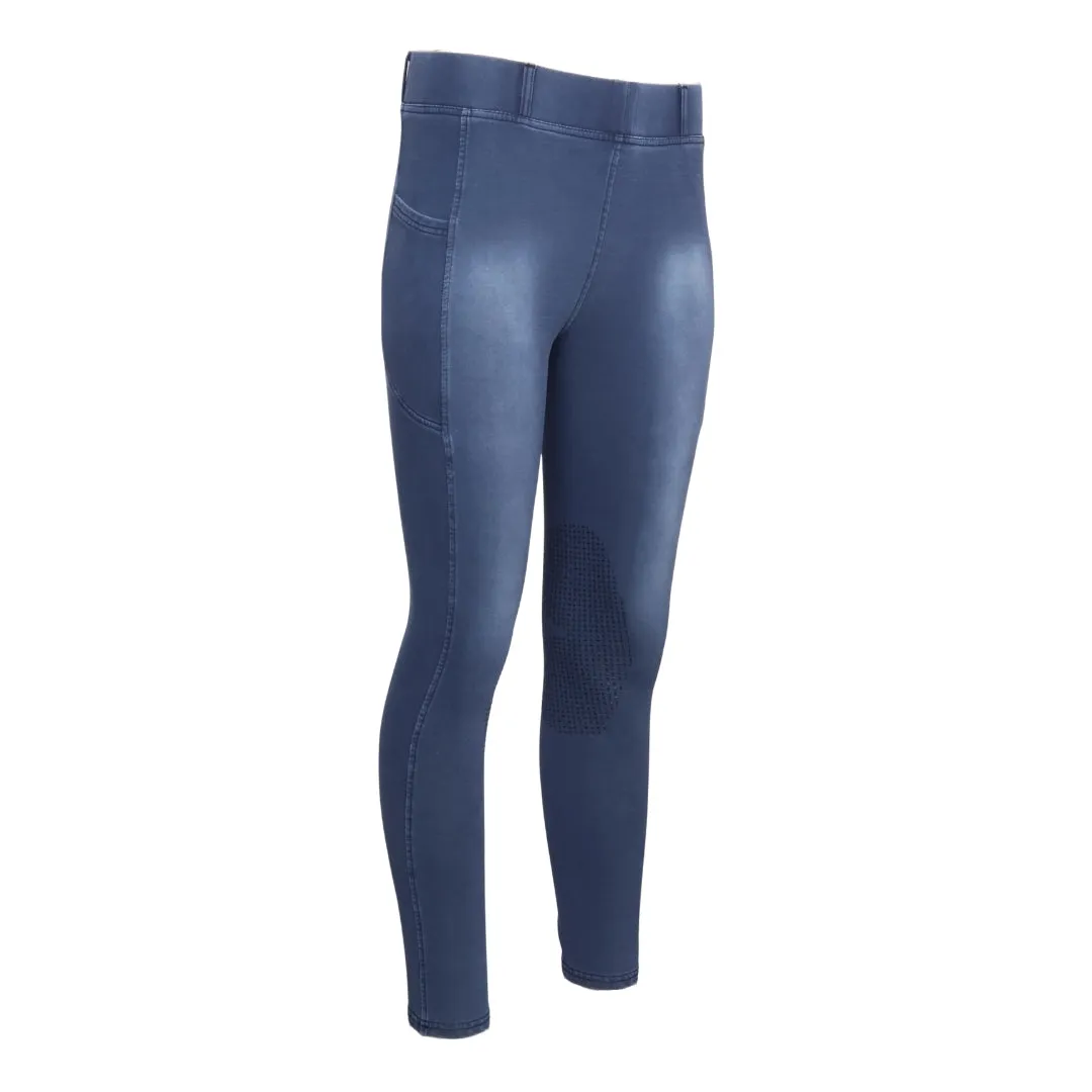 Equine Couture Soft Wash rijlegging zwart grip telefoonvak