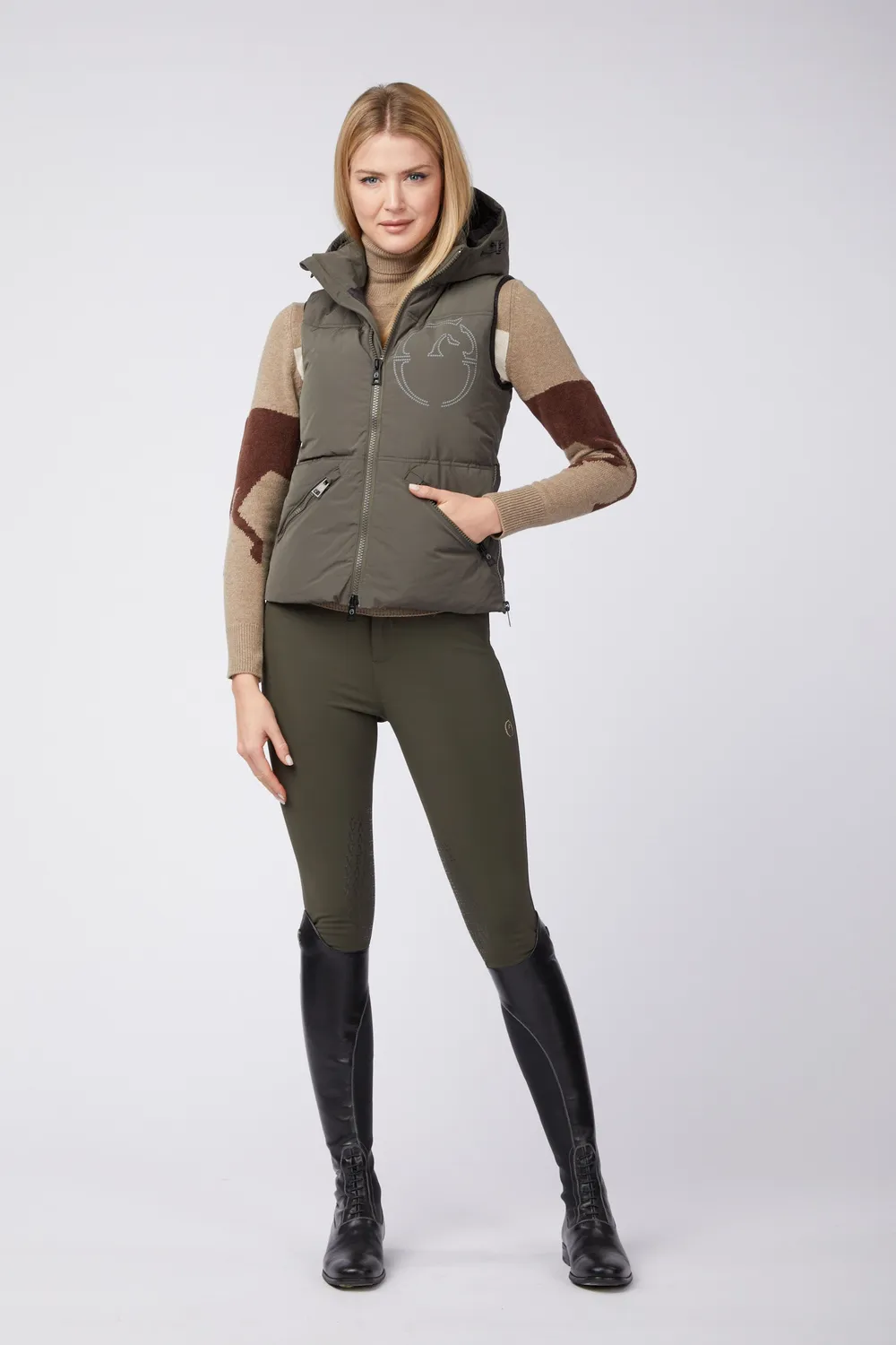 Vestrum Herne dames bodywarmer dark olive green eco