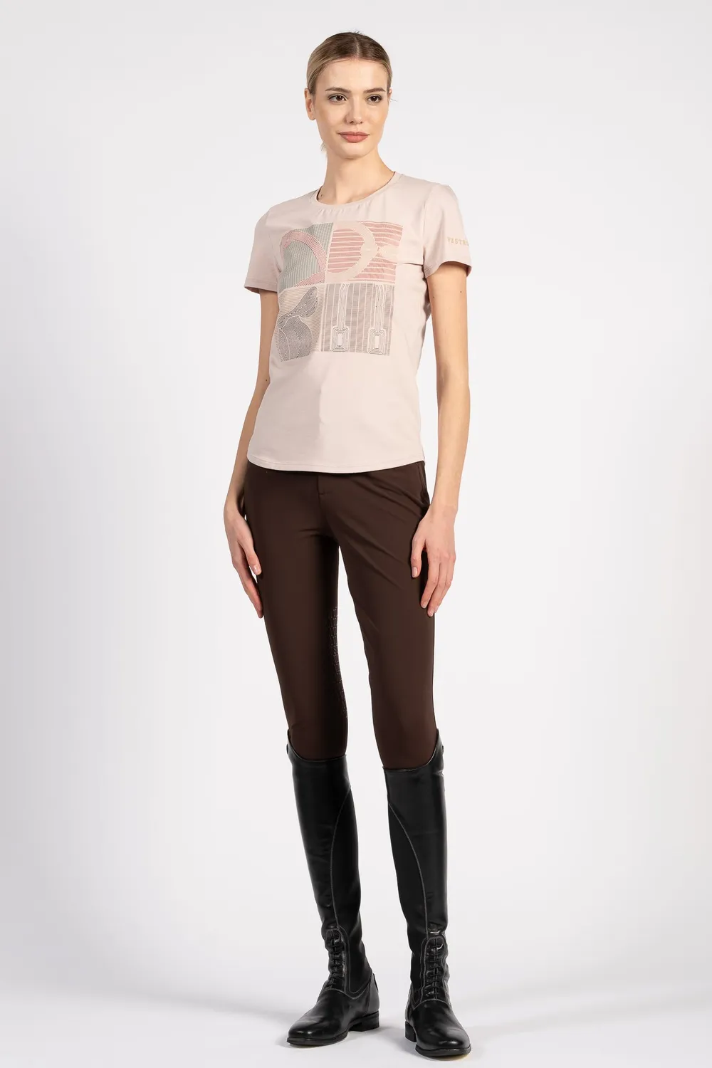 Vestrum La Thuile dames T-shirt katoen paardenprint