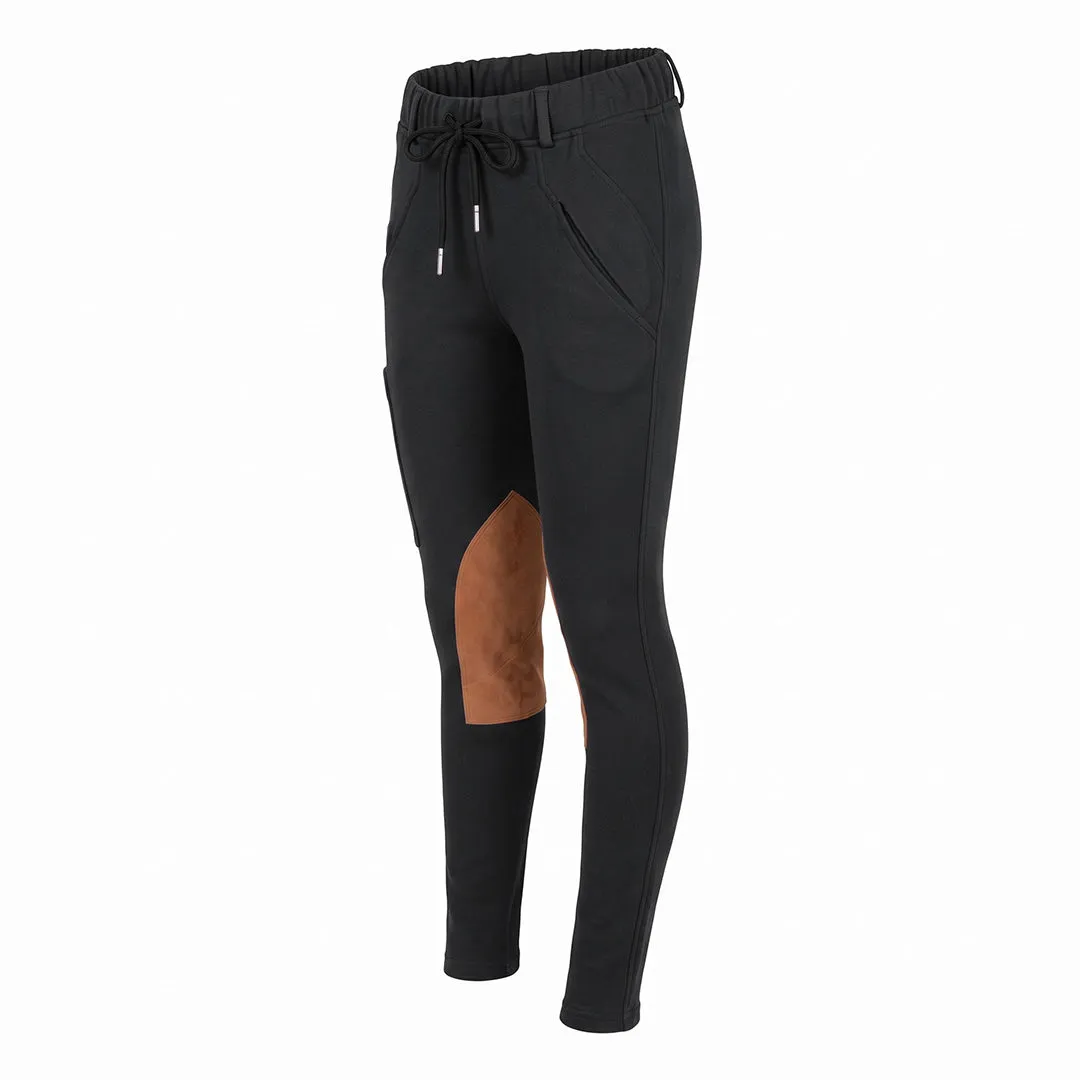 TuffRider Cotton Naturals dames rijbroek navy katoen
