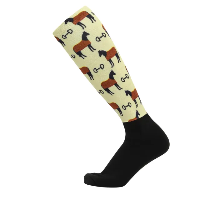 Equine Couture OTC laarssokken Autumn Vibes print