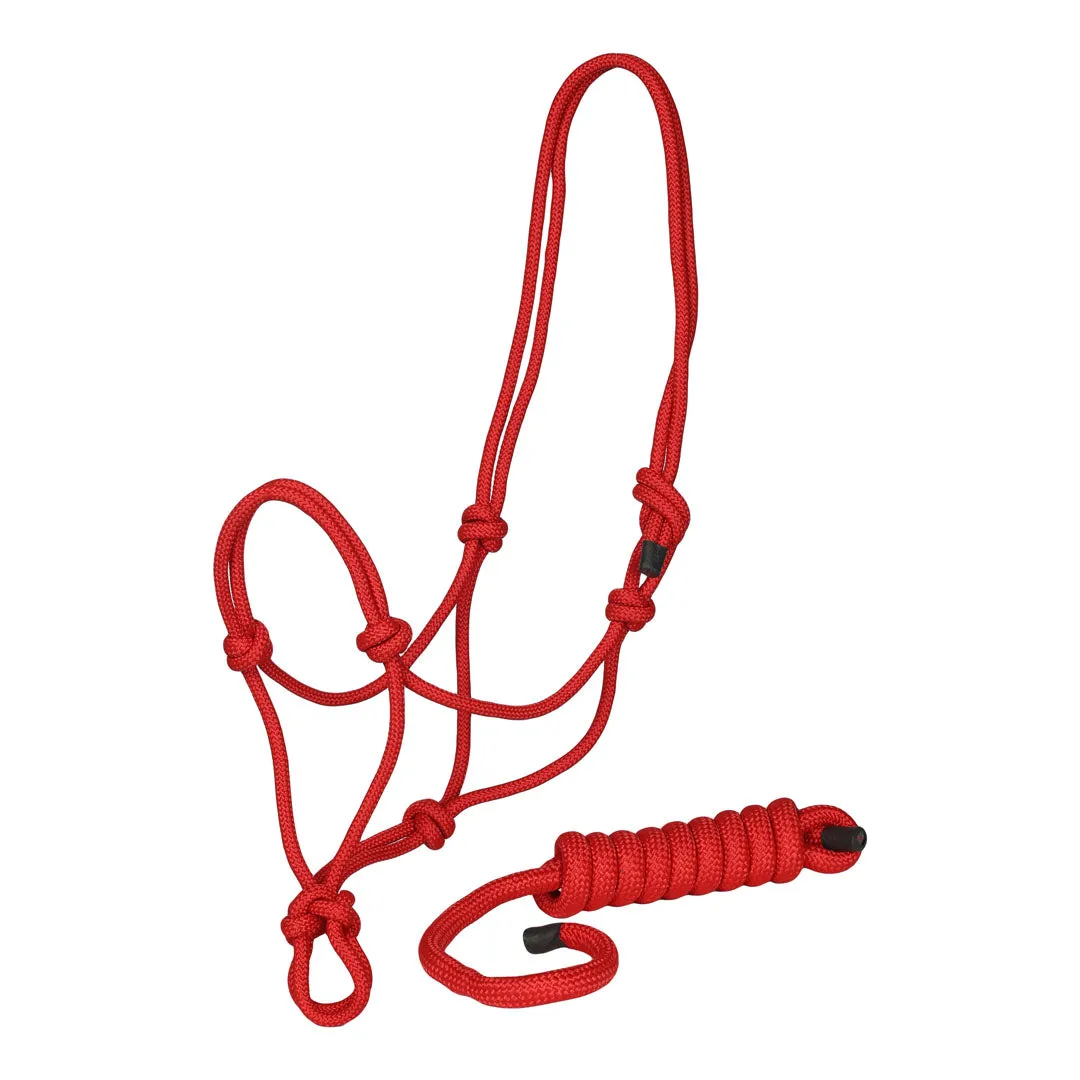 TuffRider Rugged touwhalster met leadrope rood horse