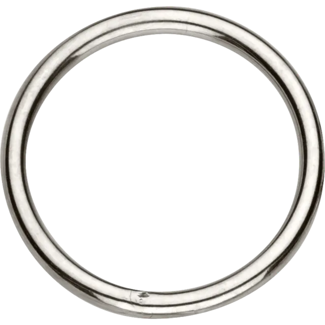 HS Sprenger ring gelast staal vernikkeld 36mm