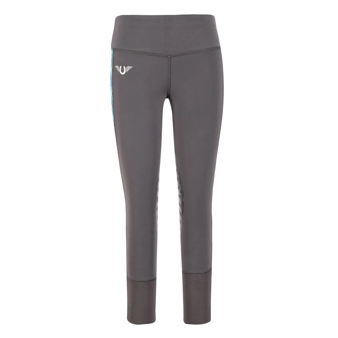 TuffRider Artemis EquiCool rijtights kinderen Charcoal Print