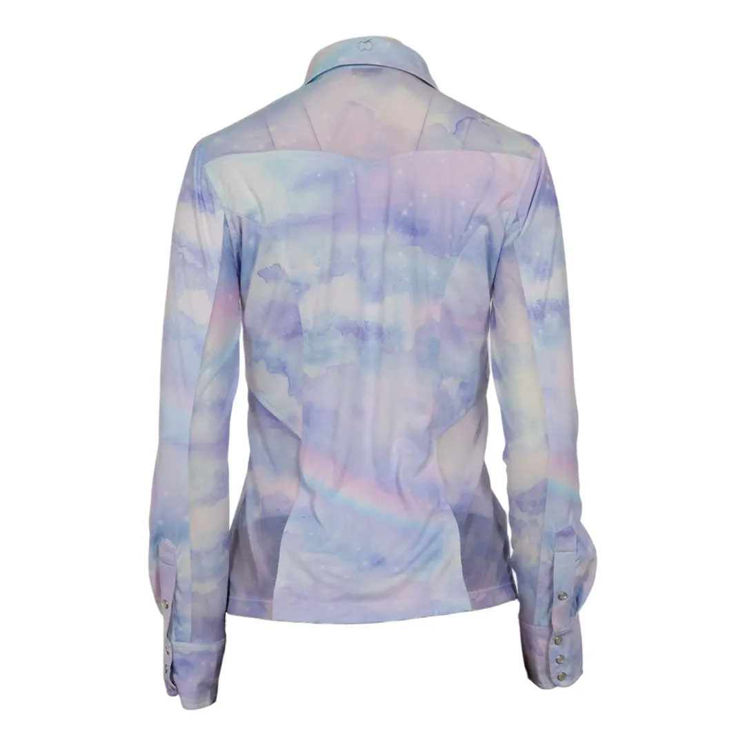 Dapplebay Opalite Skies western rijshirt pastel