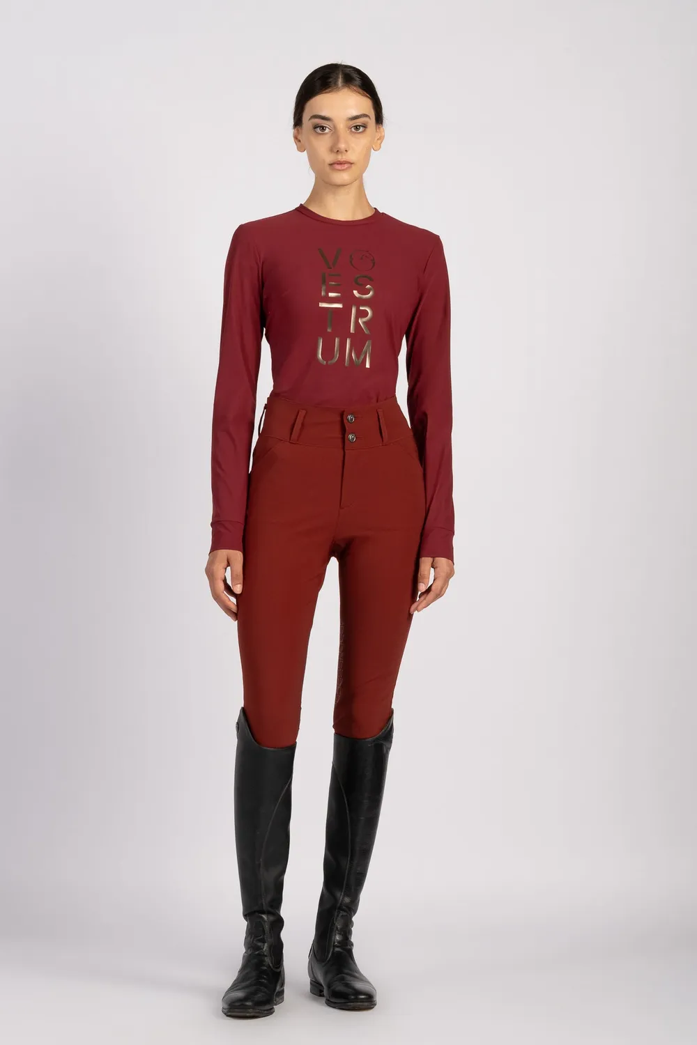 Vestrum Namur trainingsshirt dames brick red ademend