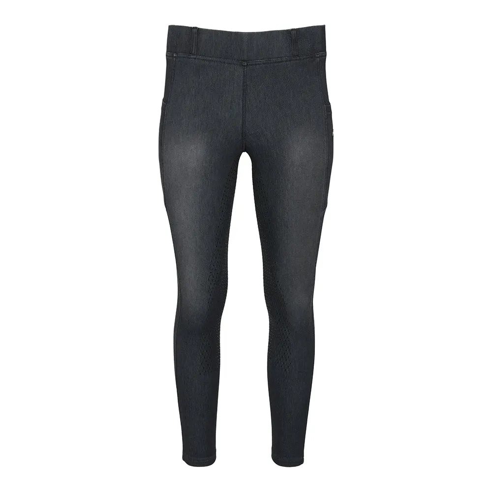 Equine Couture Denim Full Seat rijlegging Denim met grip
