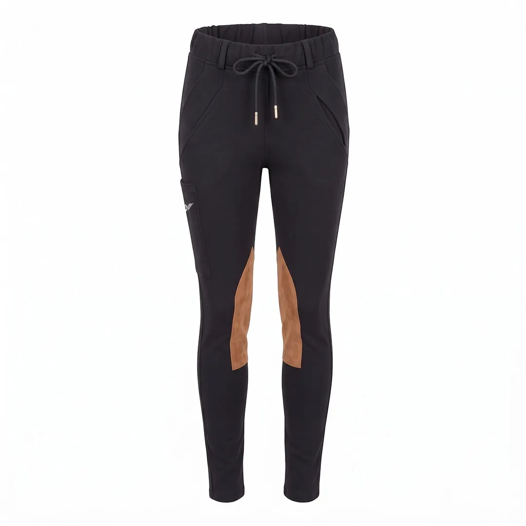 TuffRider Cotton Naturals dames rijbroek navy katoen