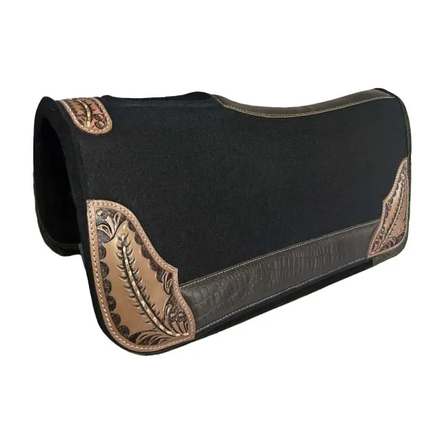TuffRider Filigree western zadelpad zwart 32x32 vilt