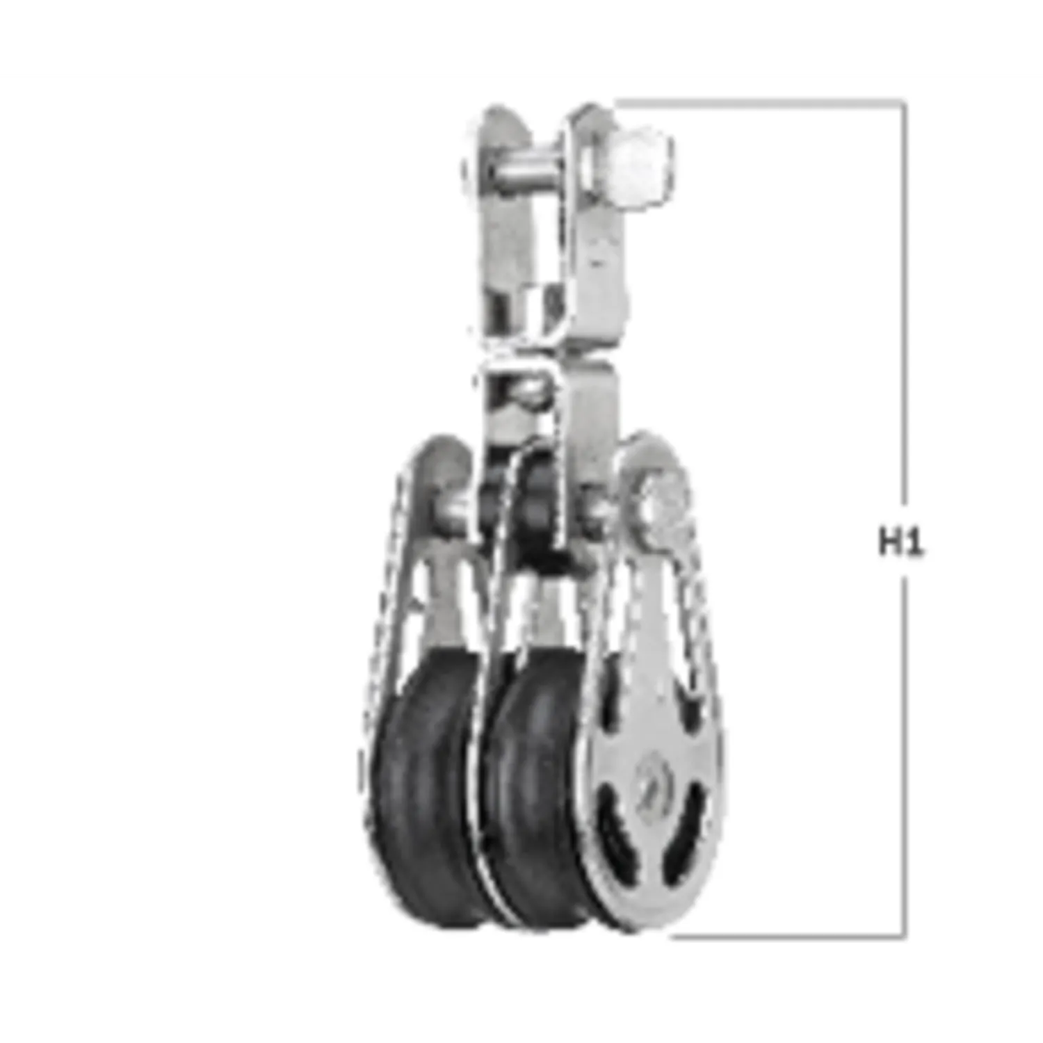 HS Sprenger glijlagerblok 6 mm dubbel met wartel