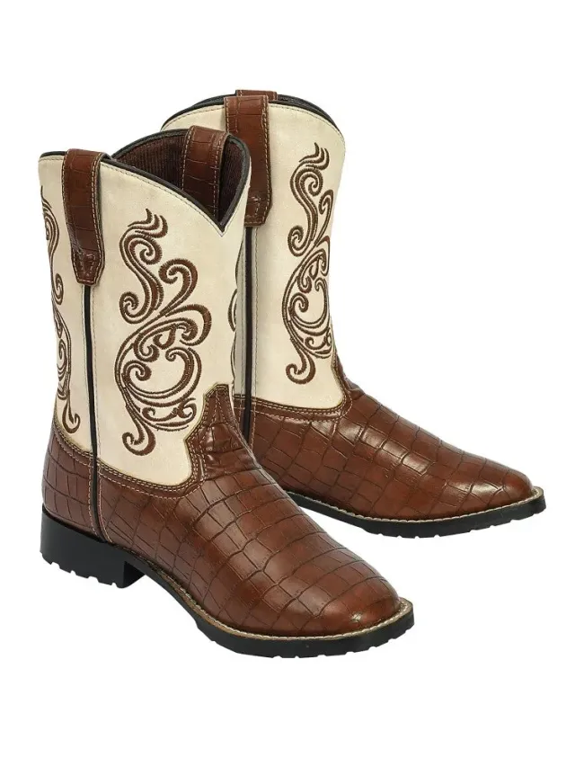 TuffRider Shenandoah Rounded Toe kinder westernlaars bruin