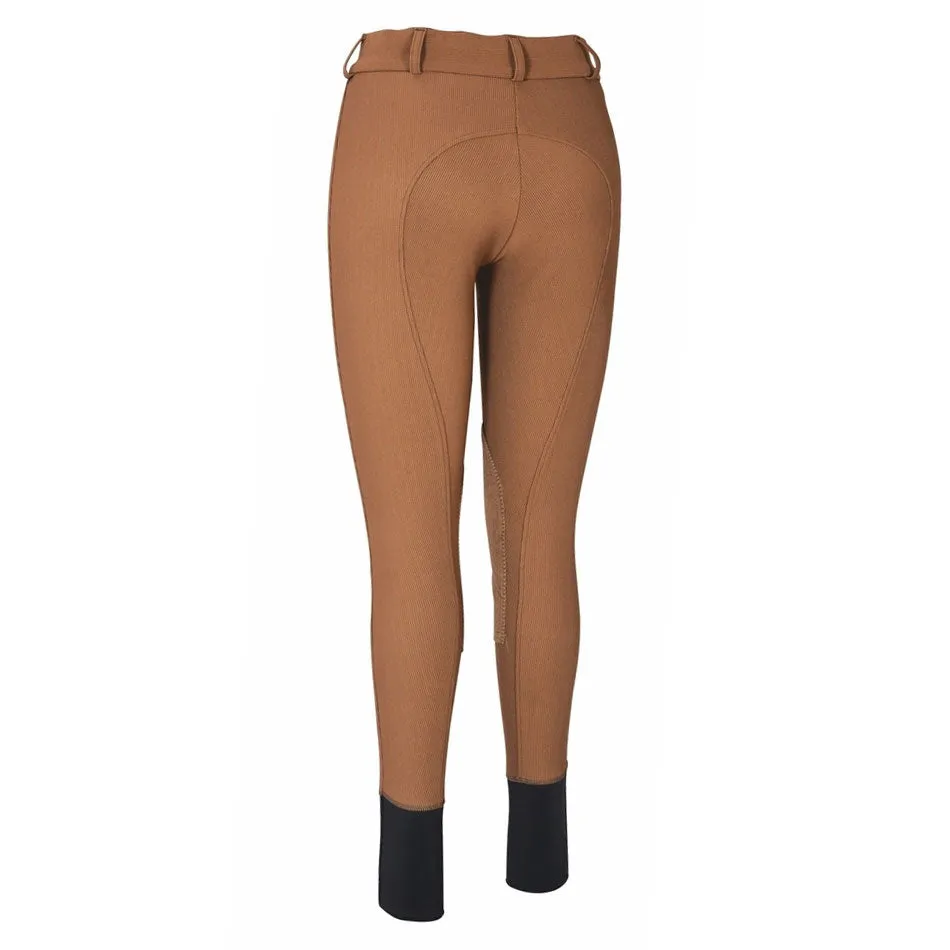TuffRider Ribb rijbroek knee patch navy lage taille
