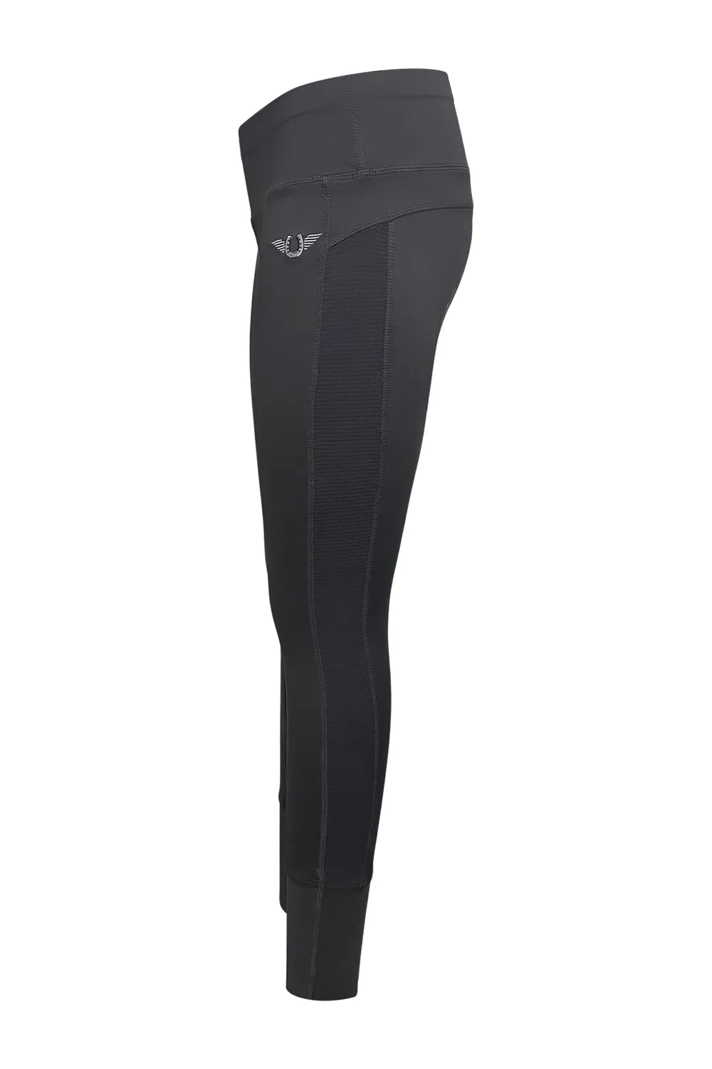 TuffRider Marathon Full Seat rijtight charcoal siliconen