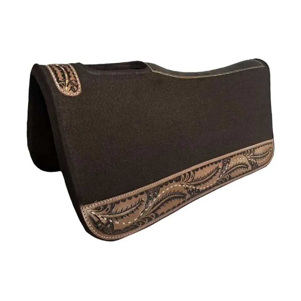 TuffRider Legacy Vine vilt westernpad bruin 32x32 1 inch
