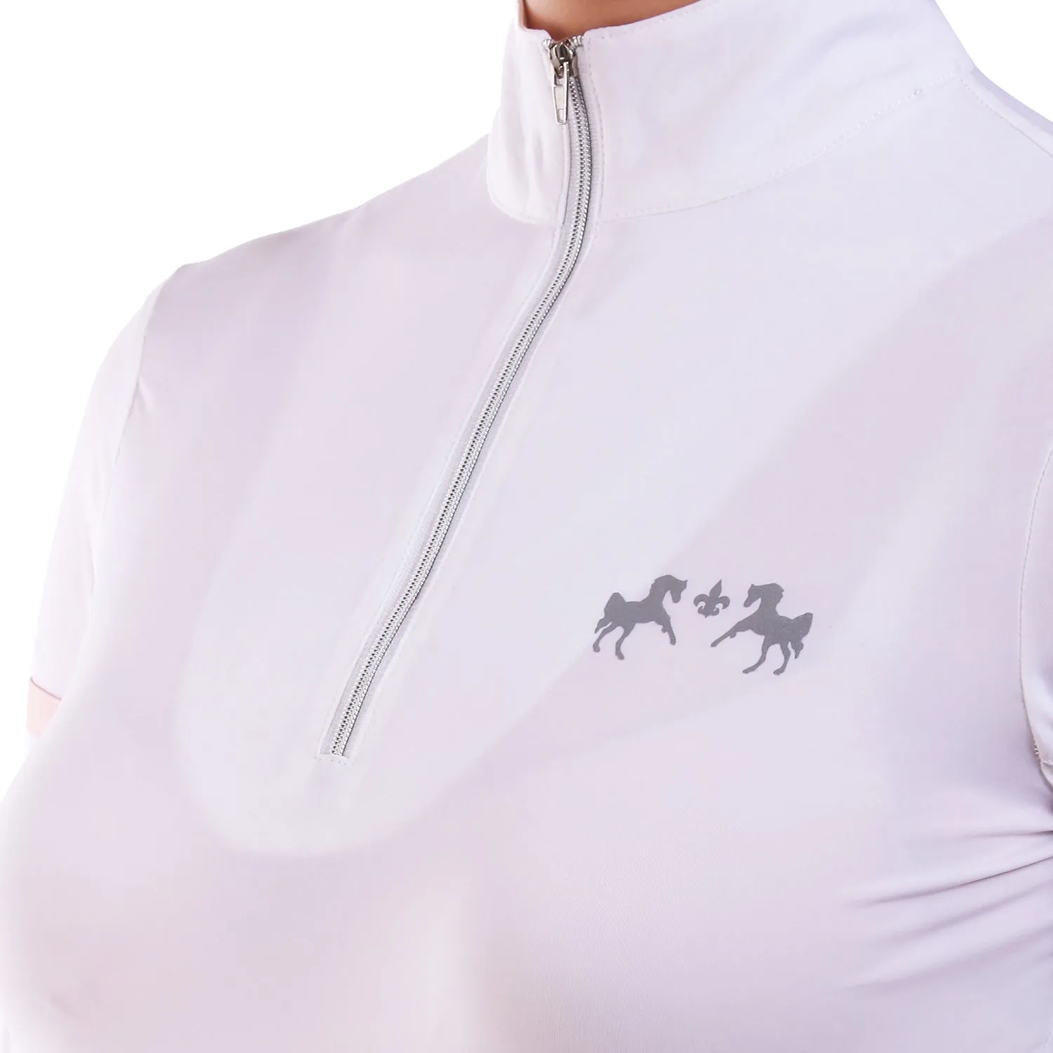 Equine Couture Gradient IceFil wedstrijdshirt wit dames