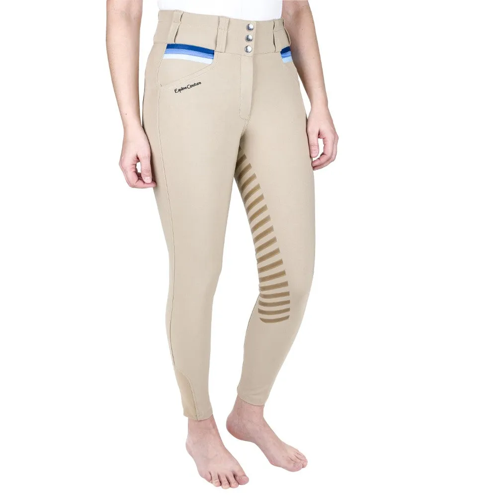 Equine Couture Gradient rijbroek White-Blue streep