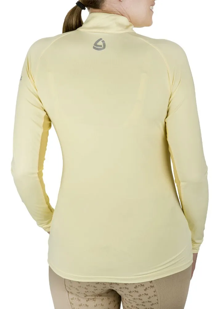 Lettia Shadow dames zonneshirt UPF50+ quarter-zip