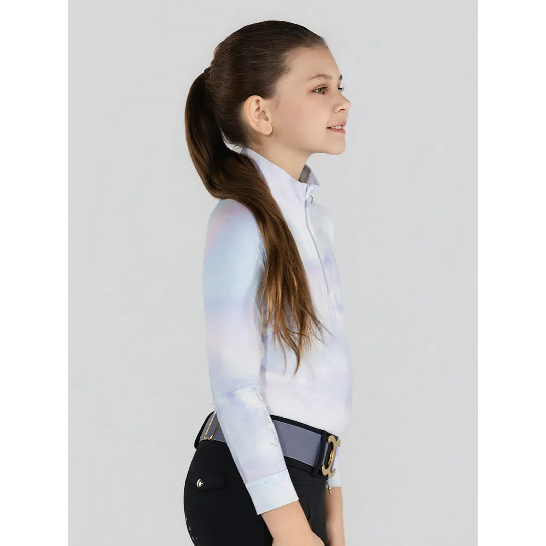 Dapplebay Opalite Skies 1/4 Zip zonshirt kinderen pastel