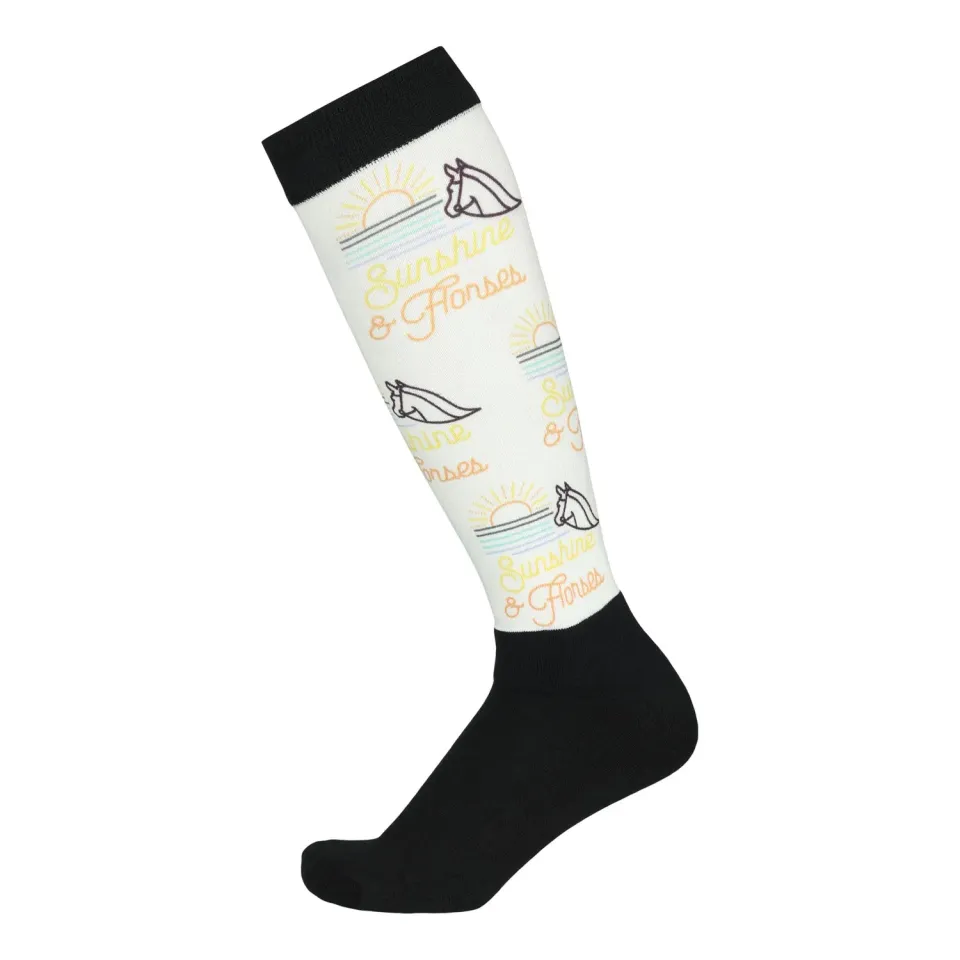Dapplebay Slick rijsokken Sunshine Horses boot socks