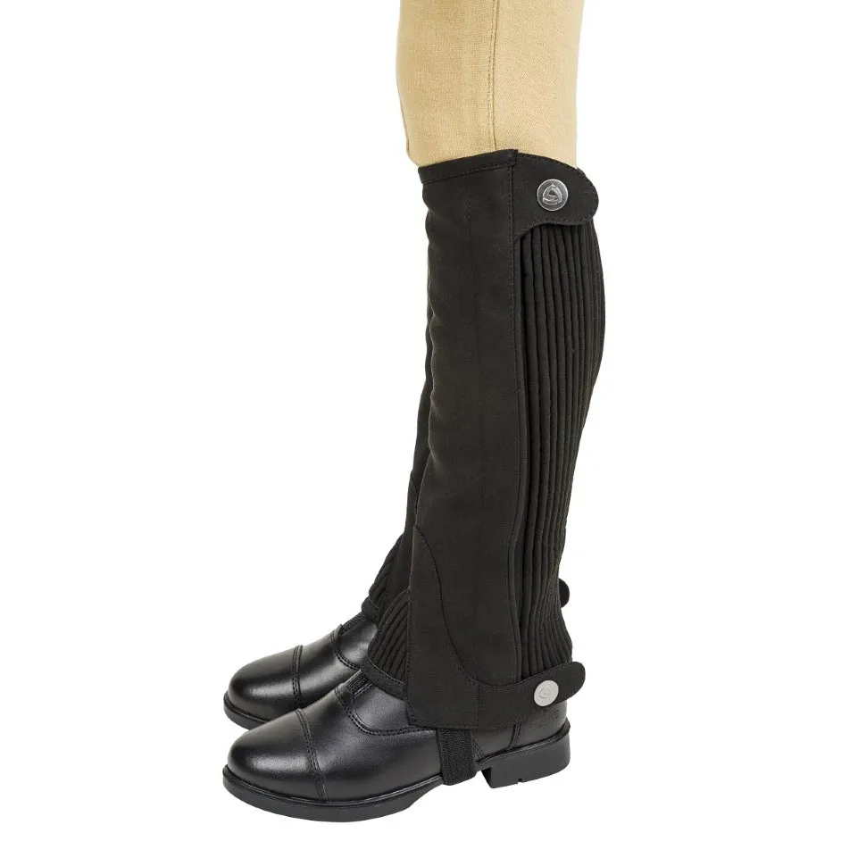 Lettia Suede half chaps kinderen Zwart maat 12 suède
