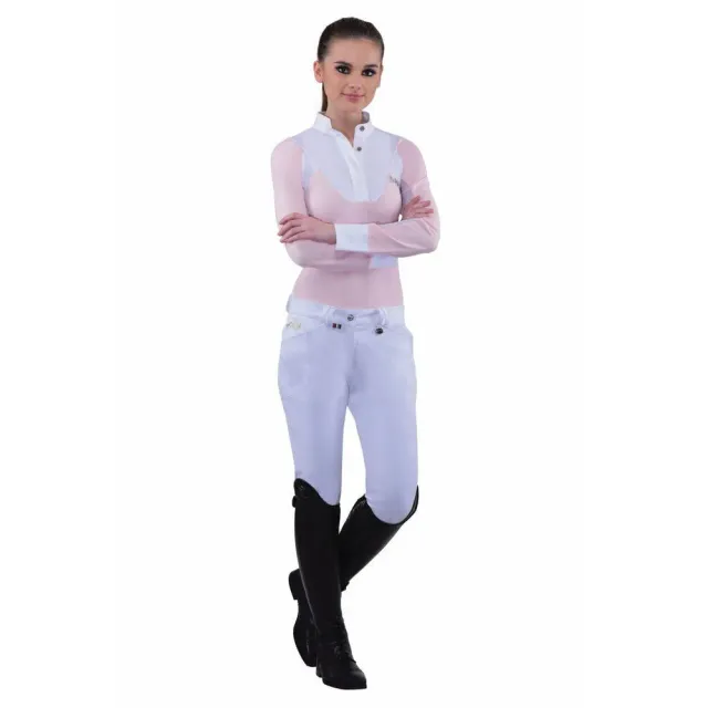 Equine Couture Sarah rijbroek zwart silicone maat 34