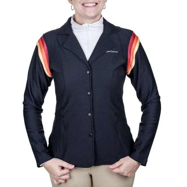 Equine Couture EquiVent wedstrijdjasje Gradient Black-Blue