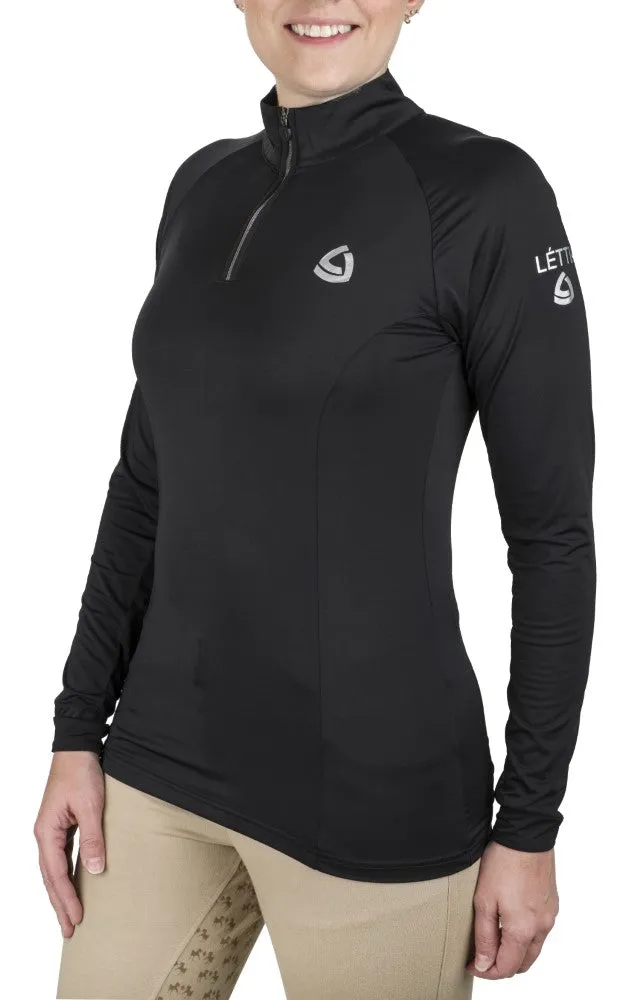 Lettia Shadow dames zonneshirt UPF50+ quarter-zip