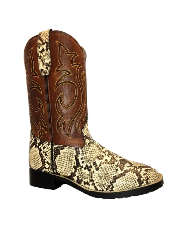 TuffRider Mesa kinder westernlaarzen bruin slangenprint