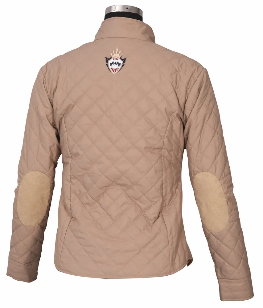 Equine Couture Denisson dames rijjas beige 3XL gewatteerd
