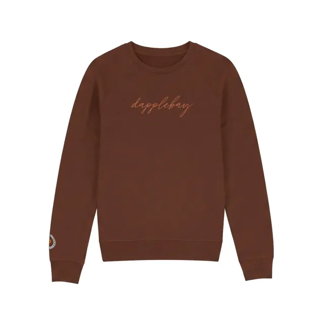 Dapplebay Horse Girl Fall sweatshirt brick geborduurd