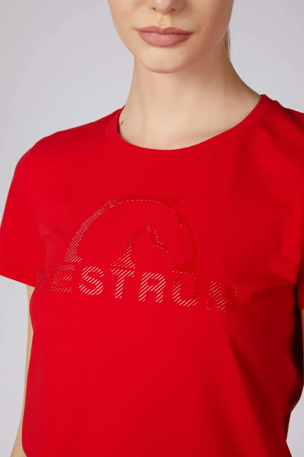 Vestrum Toluca dames t-shirt zwart katoen silicone