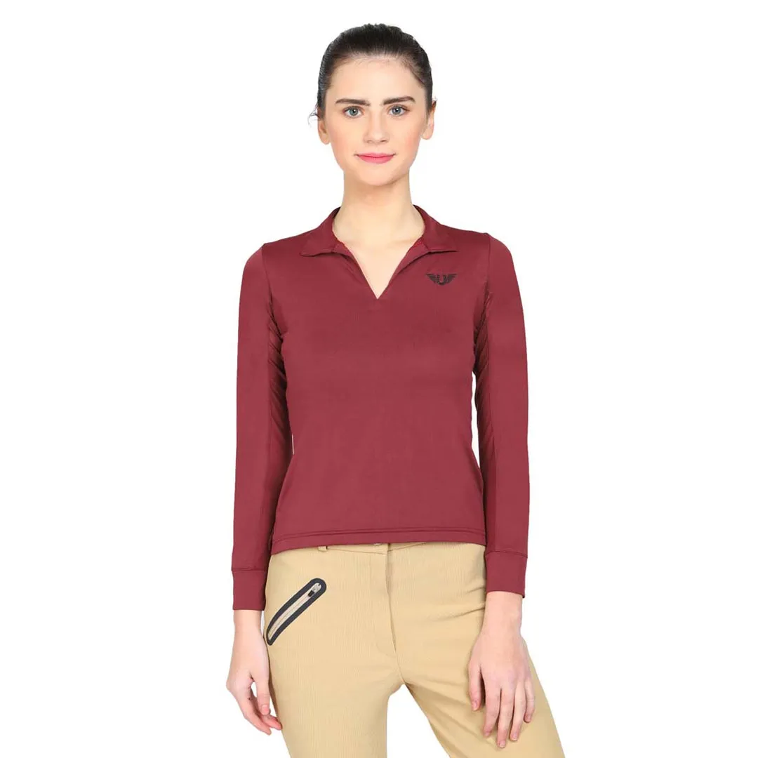 TuffRider Taylor dames polo hunter lange mouw
