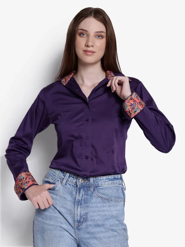 TuffRider Adey dames blouse plum lichte stof