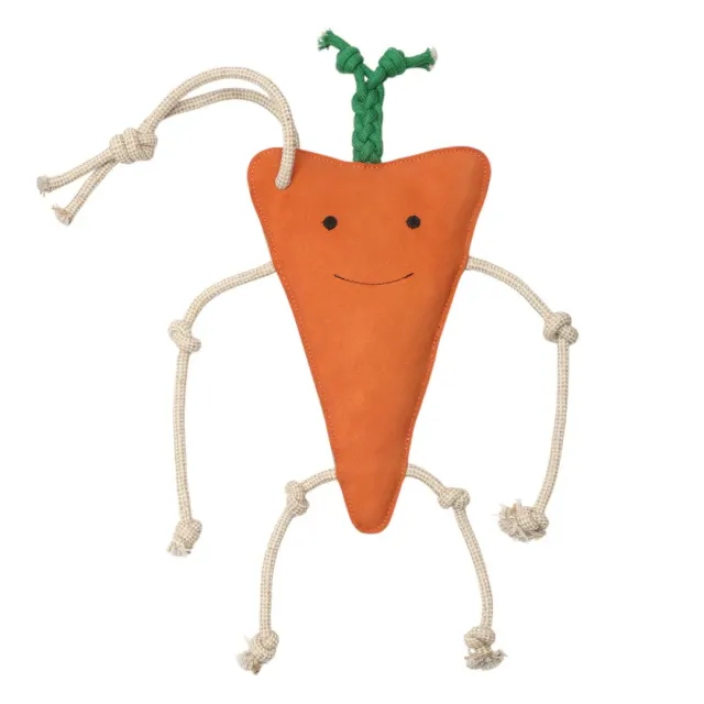 TuffRider Happy Carrot paardenspeeltje oranje STD suède