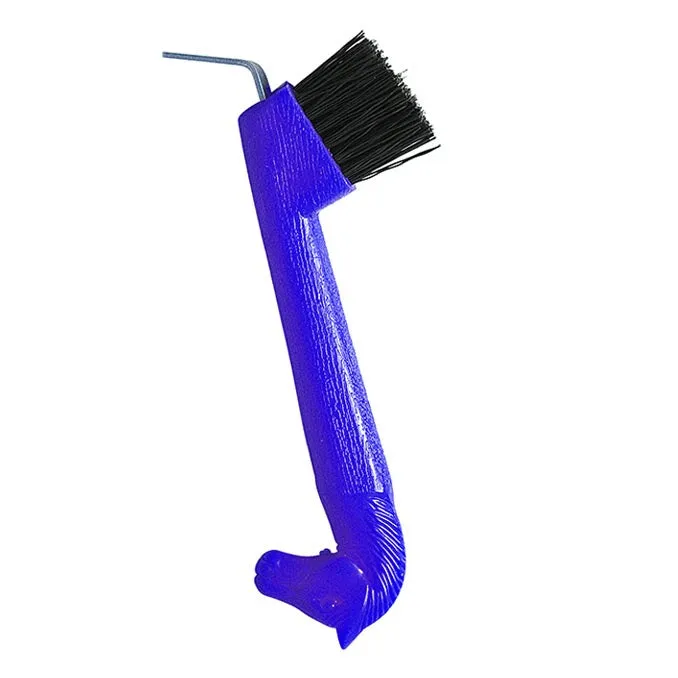 TuffRider Horse Head hoevenkrabber neonblauw